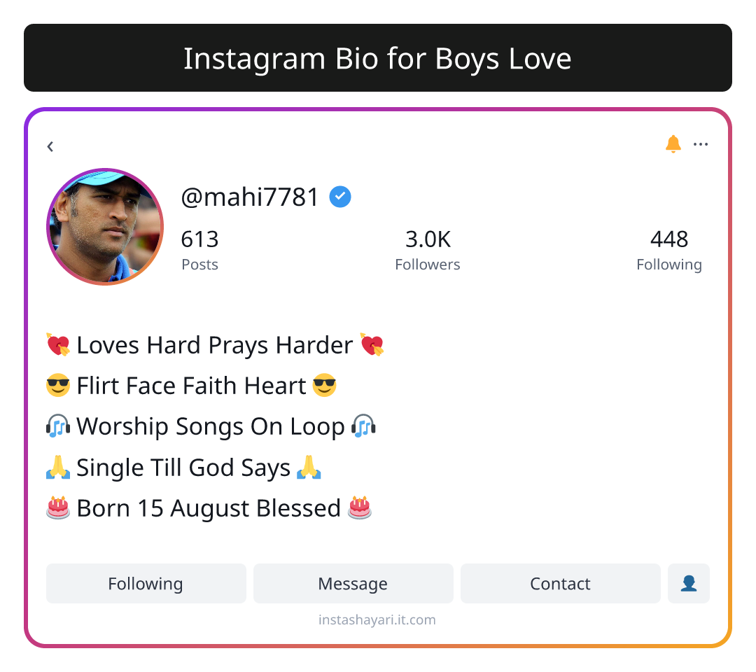 Instagram Bio for Boys Love