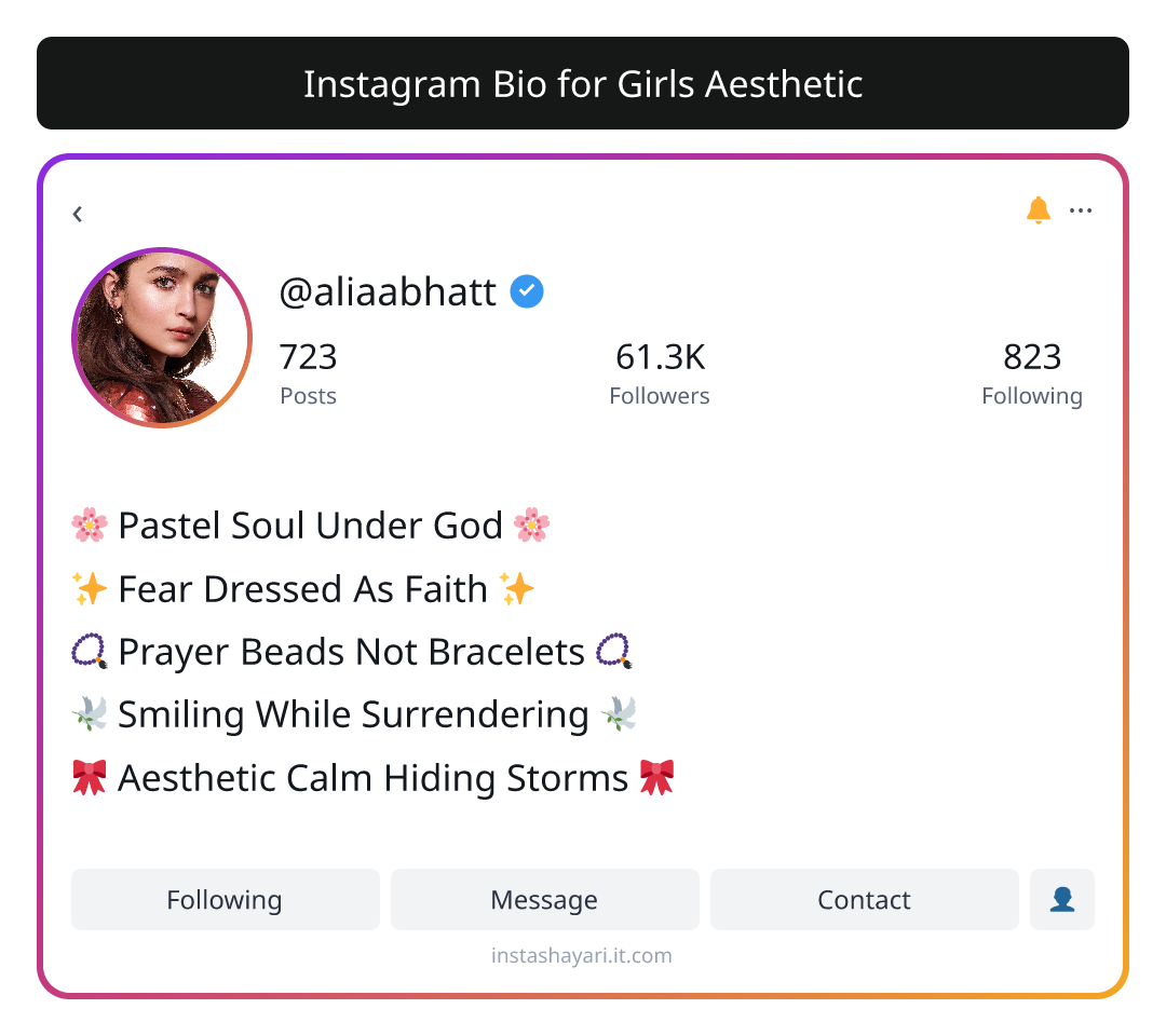 Instagram Bio for Girls Aesthetic