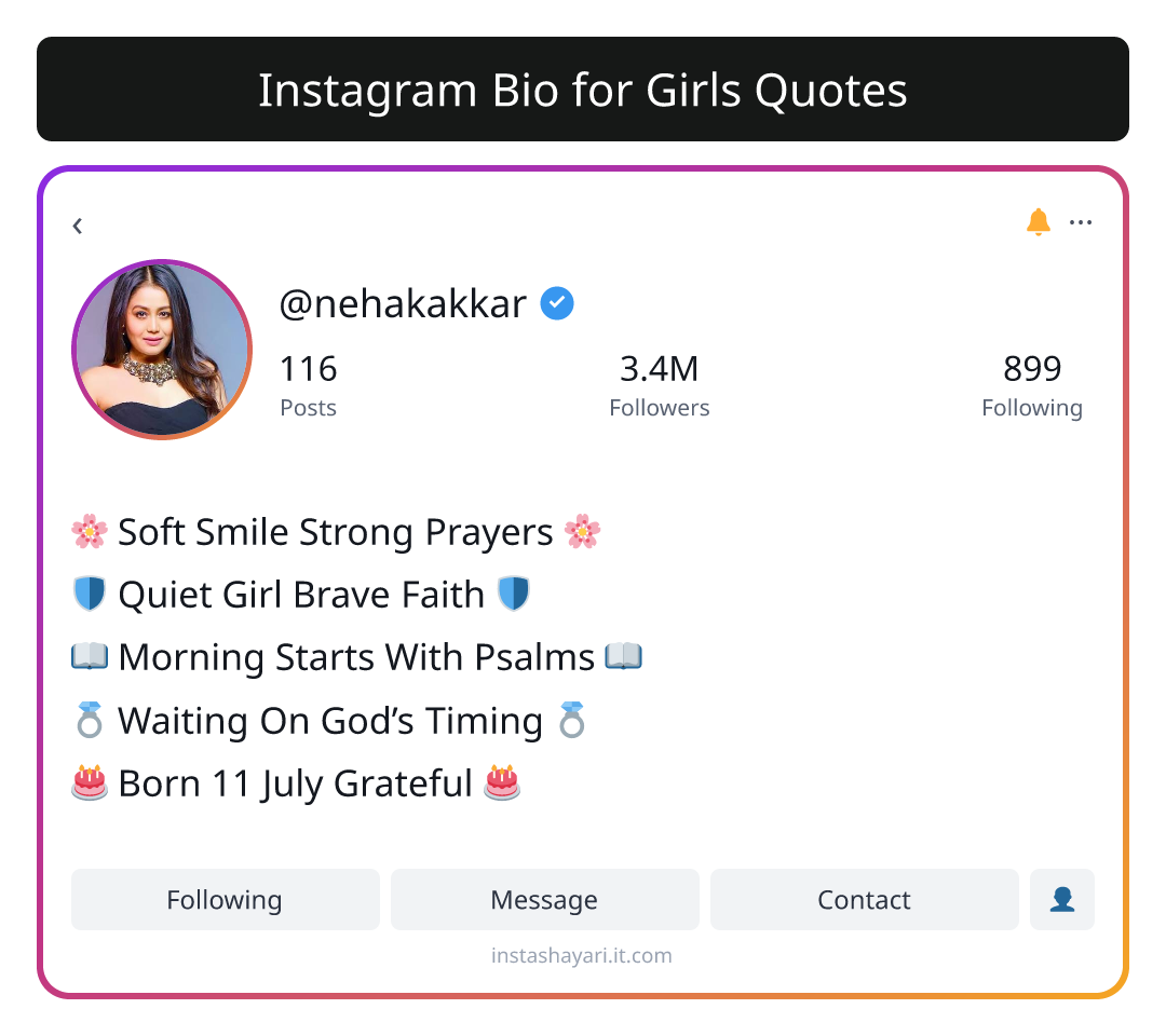 Instagram Bio for Girls Quotes