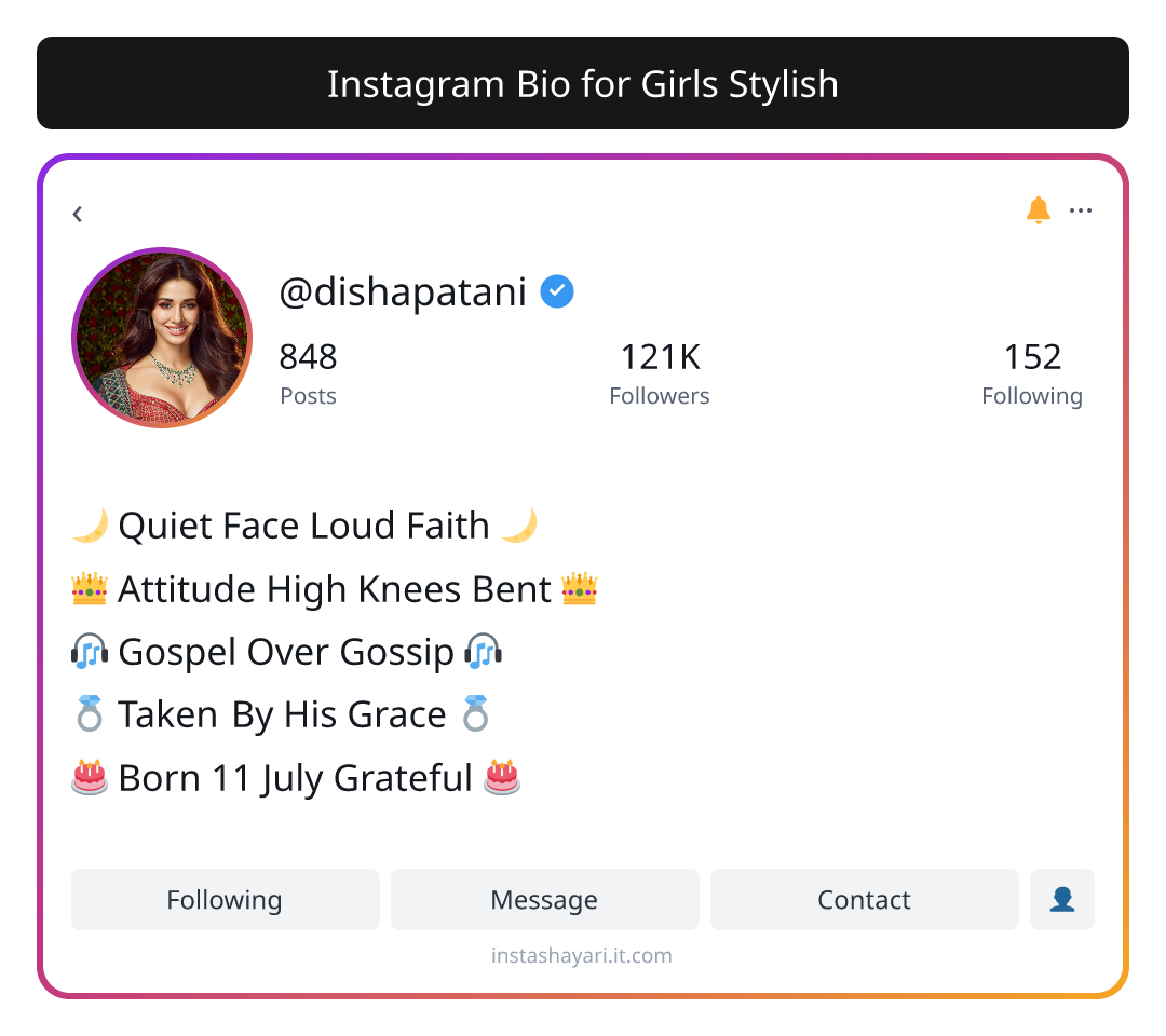 Instagram Bio for Girls Stylish