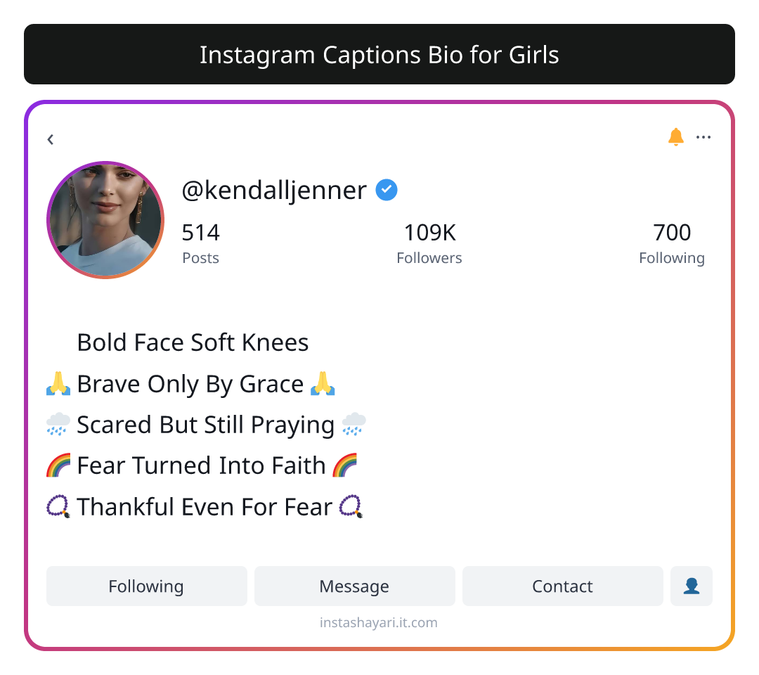 Instagram Captions Bio for Girls - instagram bio for girls