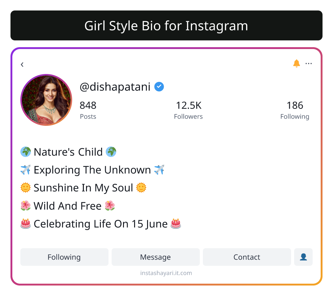 Girl Style Bio for Instagram - girl bio for instagram