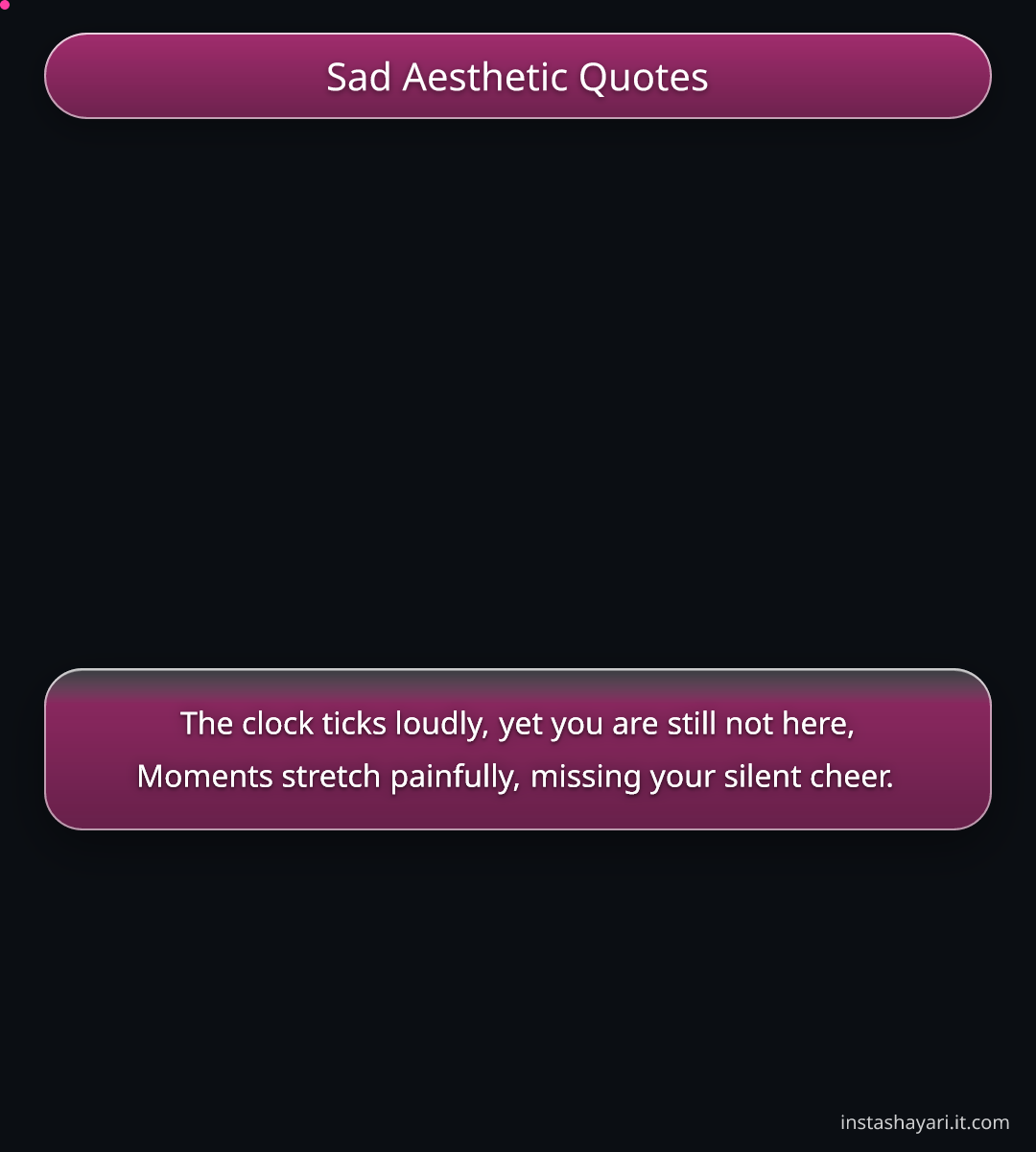 Sad Aesthetic Quotes