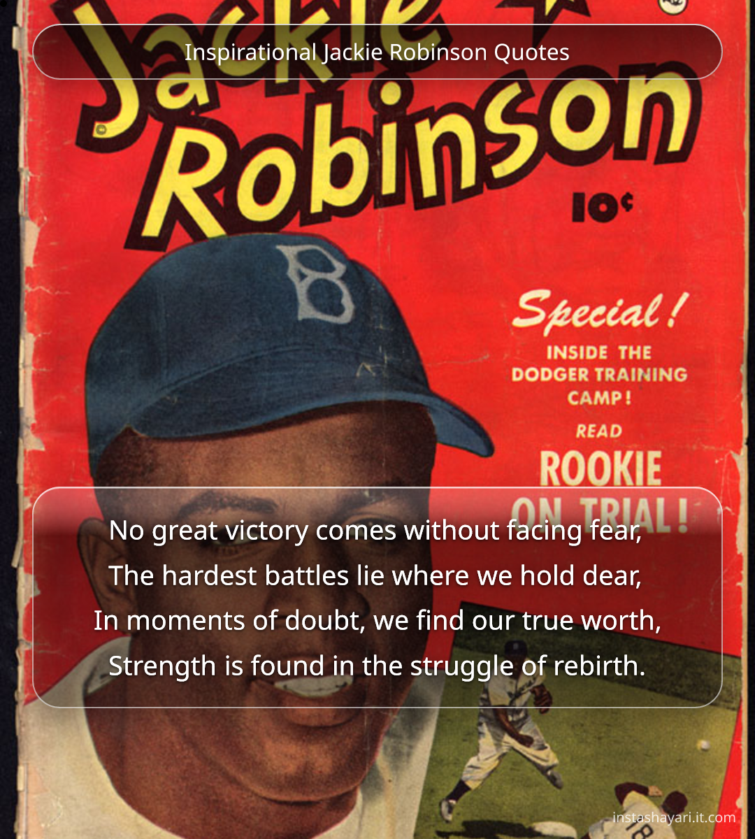 Inspirational Jackie Robinson Quotes