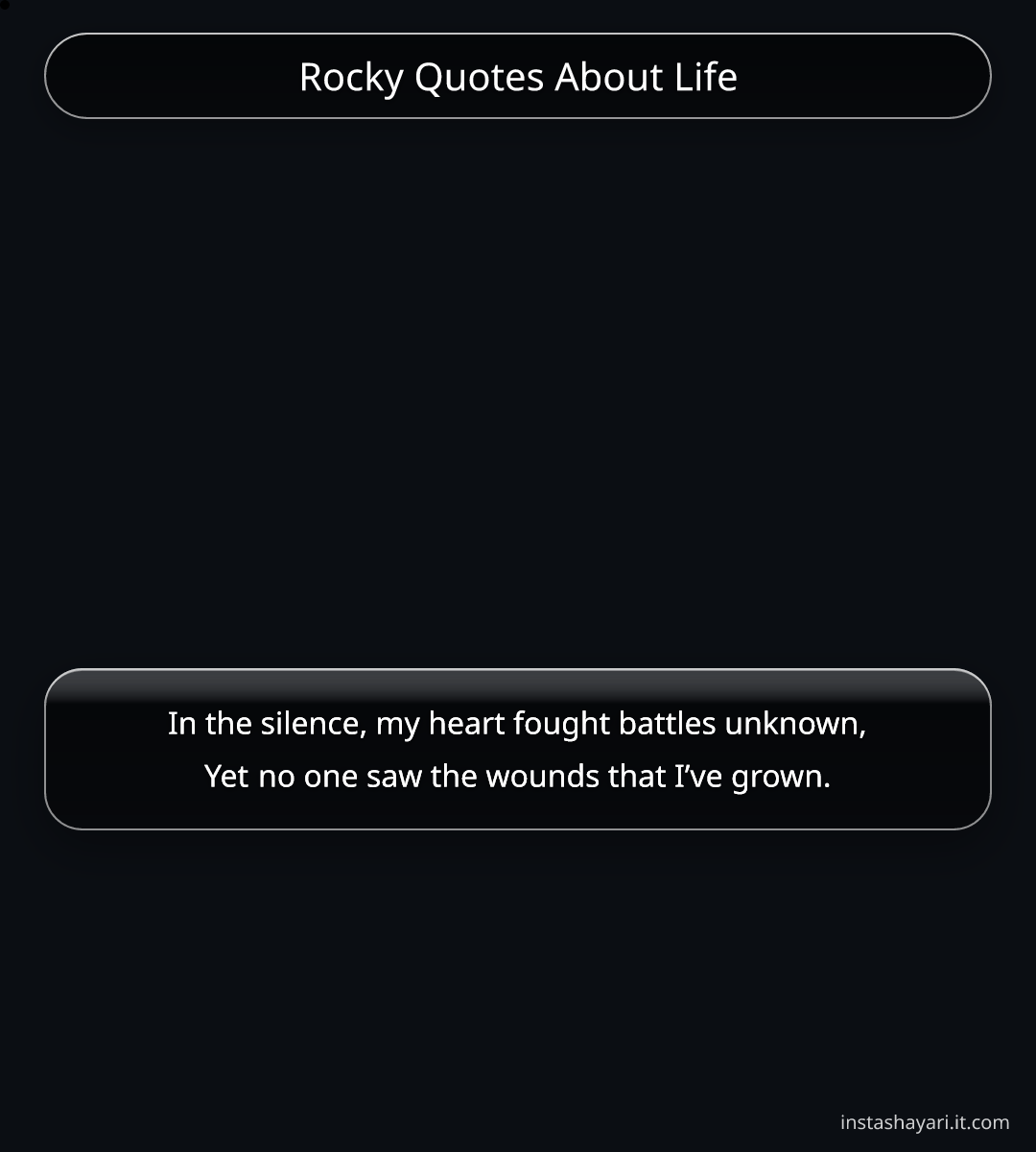 Rocky Quotes About Life
